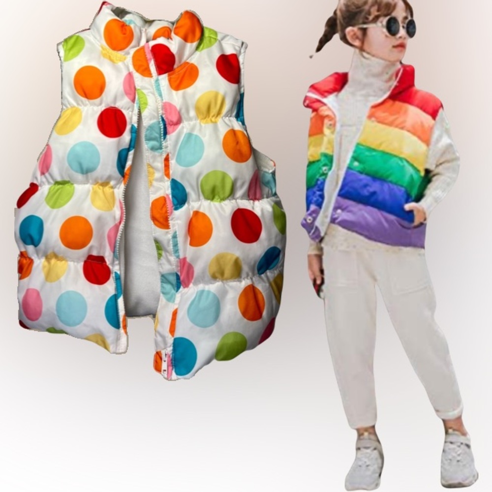 🌺Gymboree Girl’s Polka Dot Puffer Vest🌸🌺